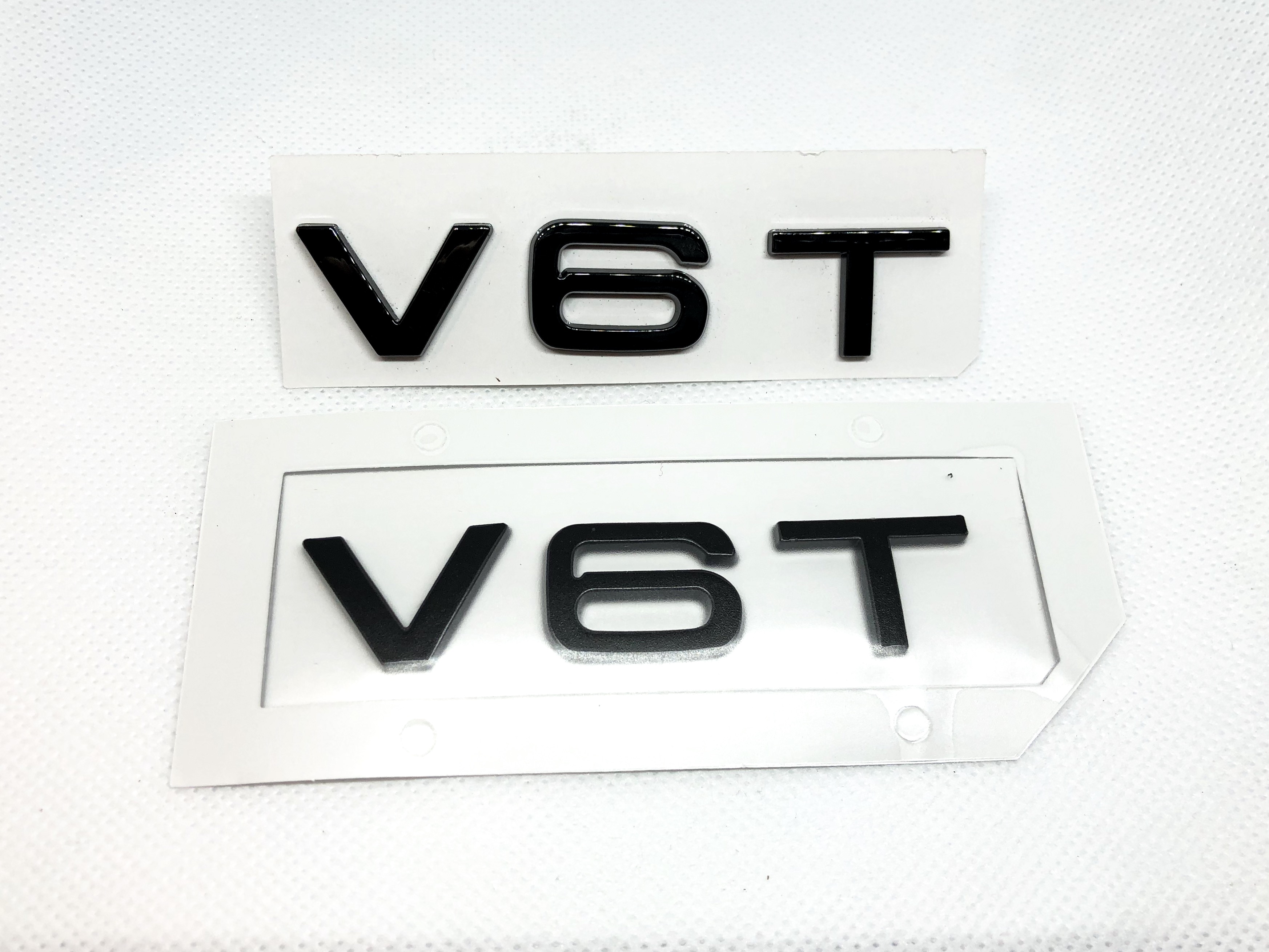 V6T Emblem Badge For AUDI A1 A3 A4 A5 A6 A7 Q3 Q5 Q7 S6 S7 S8 S4 SQ5 Black GB 