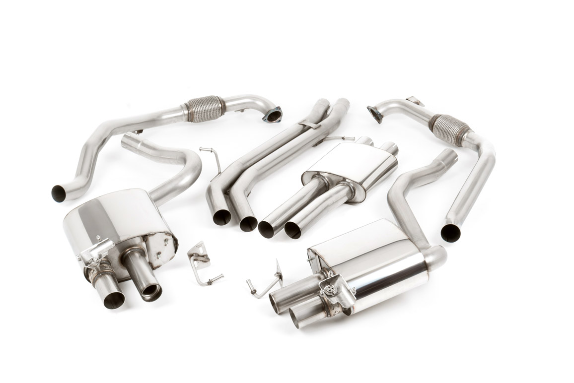 Milltek Cat-Back Exhaust System - Resonated With Exhaust Valves AUDI B9